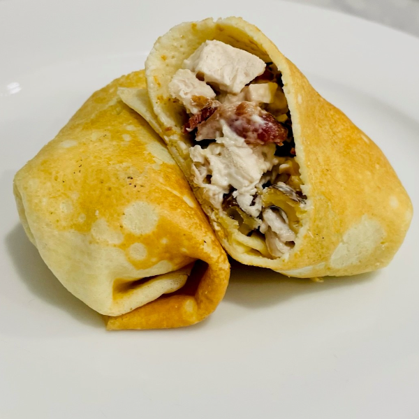 Chris Coronation Chicken Crepes